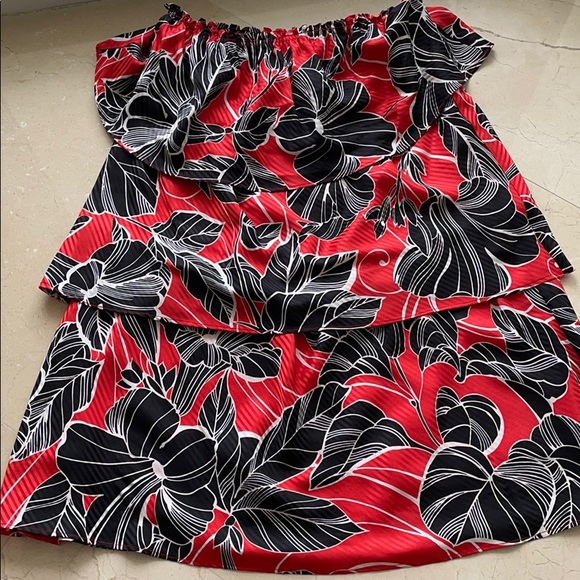 SILK LINED TIERED BOHO CHIC DRESS - Picture 3 of 5